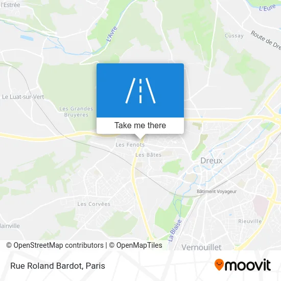Rue Roland Bardot map