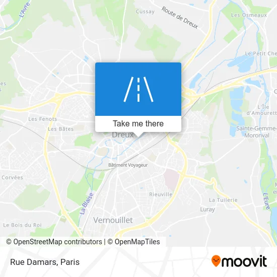 Mapa Rue Damars