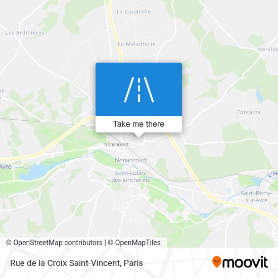 Rue de la Croix Saint-Vincent map