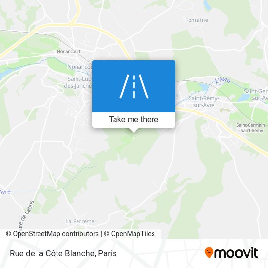 Rue de la Côte Blanche map