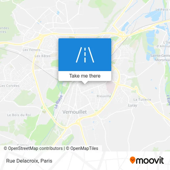 Rue Delacroix map