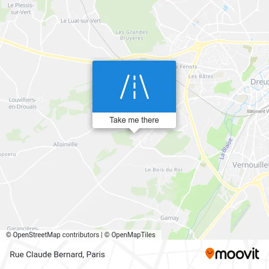 Rue Claude Bernard map