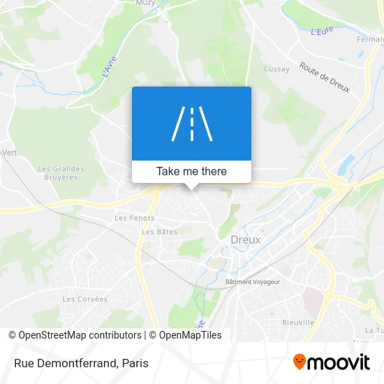 Rue Demontferrand map