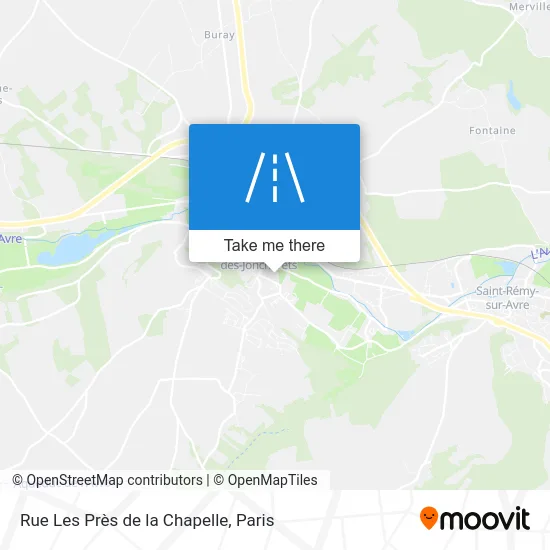Rue Les Près de la Chapelle map