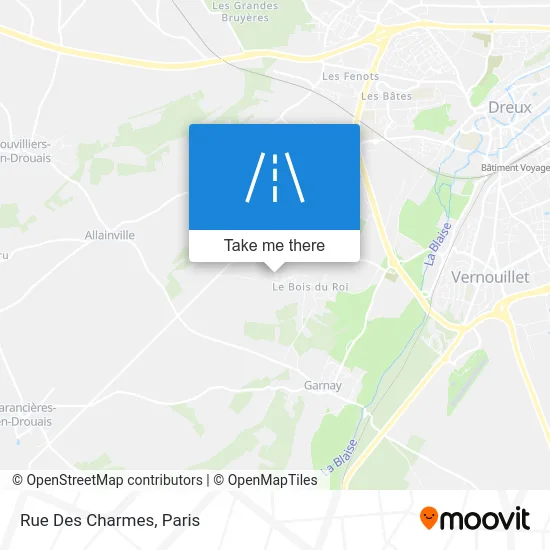 Mapa Rue Des Charmes