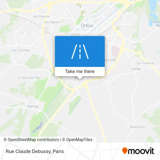 Rue Claude Debussy map