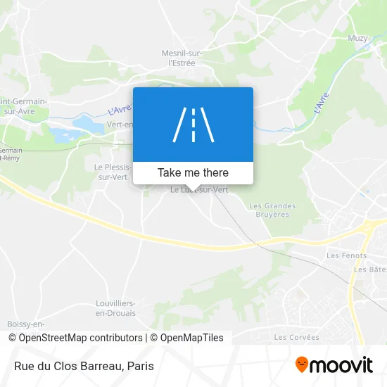 Rue du Clos Barreau map