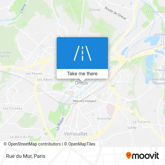 Mapa Rue du Mur