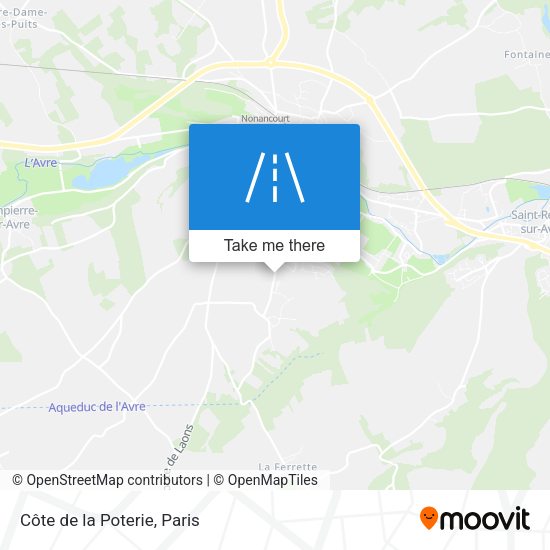 Côte de la Poterie map