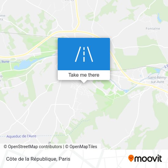 Côte de la République map