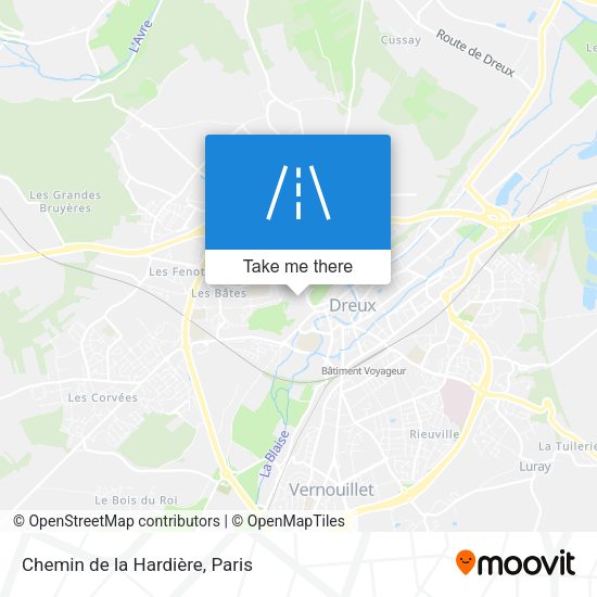 Chemin de la Hardière map