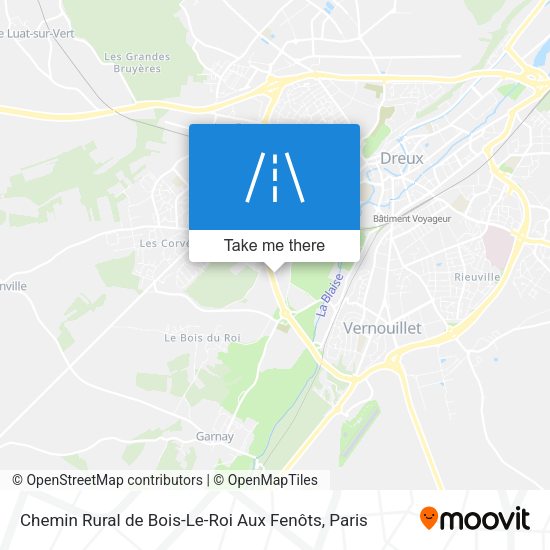 Chemin Rural de Bois-Le-Roi Aux Fenôts map