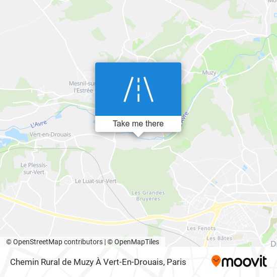 Chemin Rural de Muzy À Vert-En-Drouais map