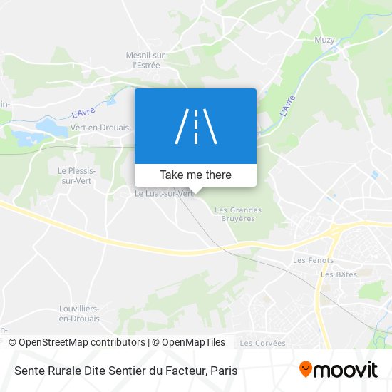 Sente Rurale Dite Sentier du Facteur map