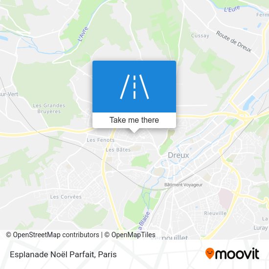 Esplanade Noël Parfait map