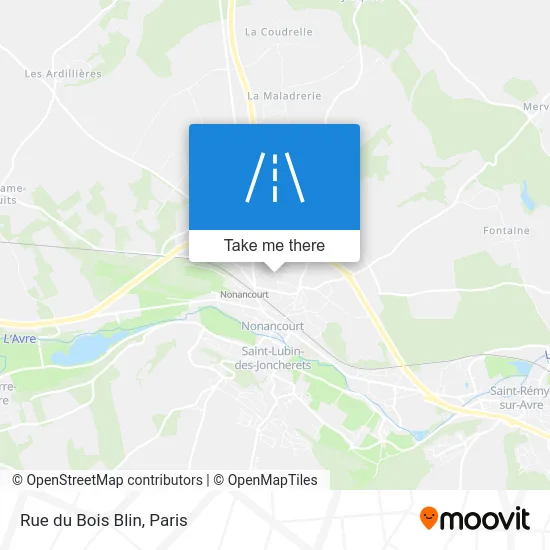Rue du Bois Blin map