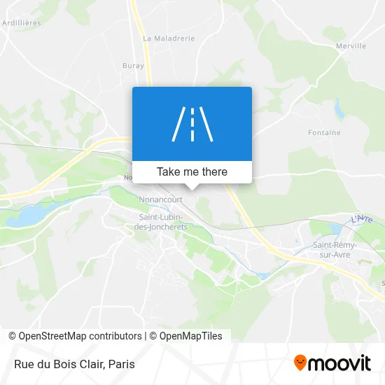Rue du Bois Clair map