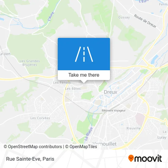 Rue Sainte-Eve map