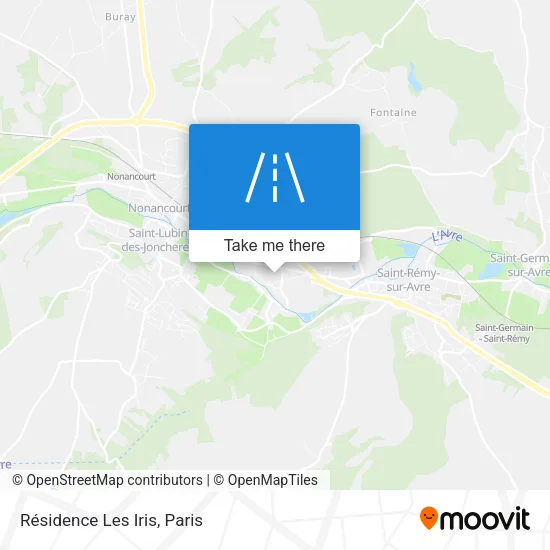 Résidence Les Iris map