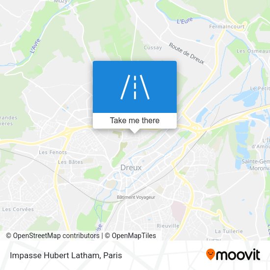 Impasse Hubert Latham map