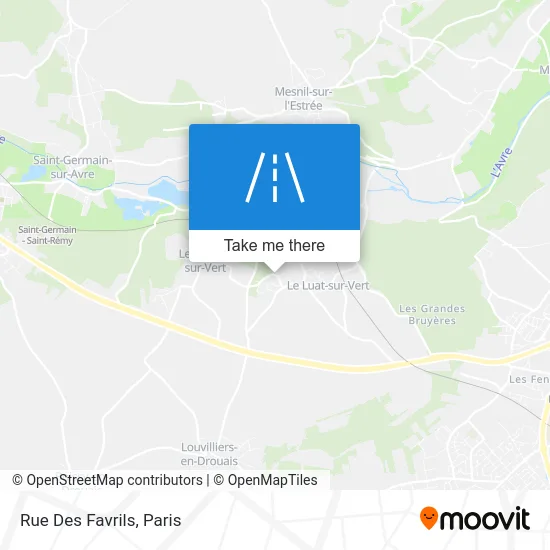 Rue Des Favrils map