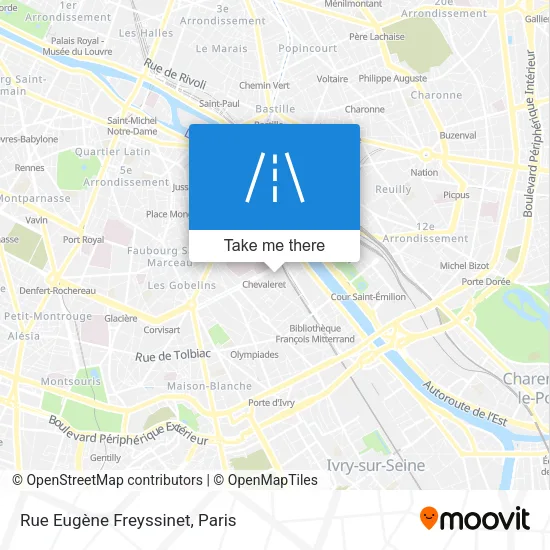 Rue Eugène Freyssinet map