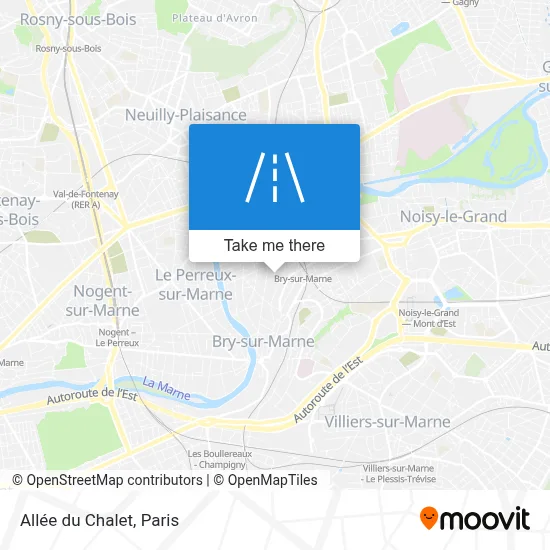 Allée du Chalet map