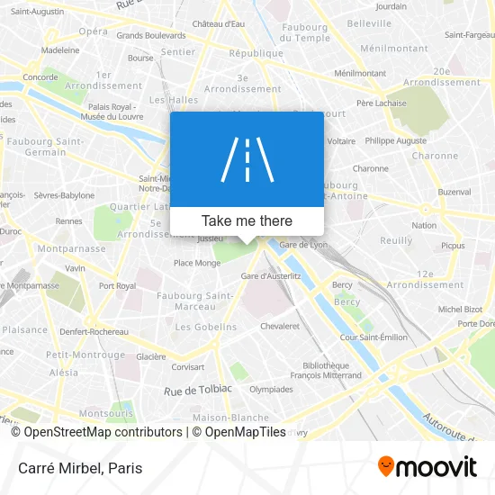 Carré Mirbel map