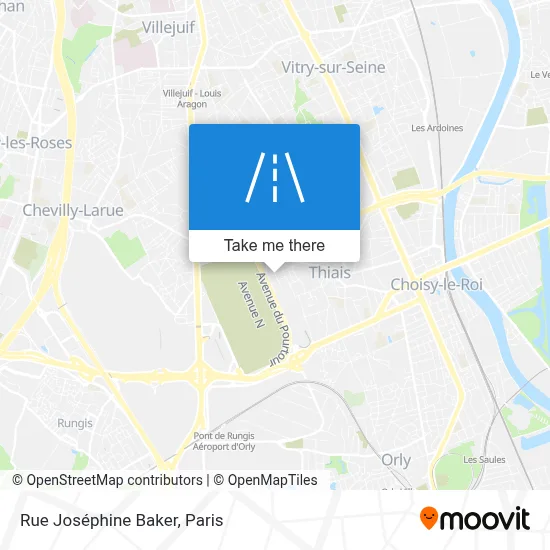 Rue Joséphine Baker map