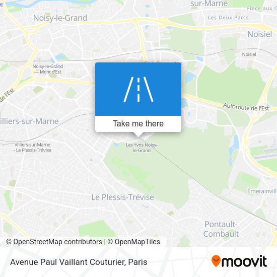 Avenue Paul Vaillant Couturier map