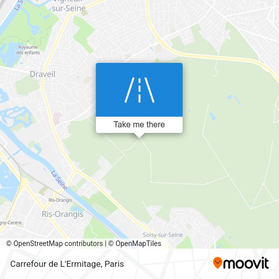 Carrefour de L'Ermitage map