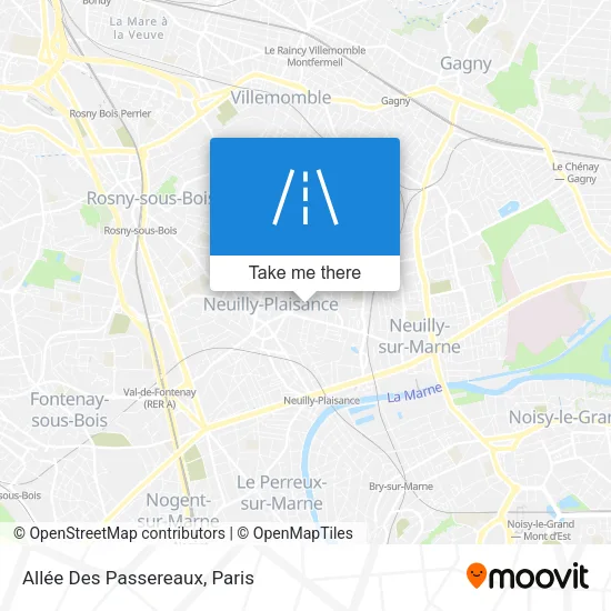 Allée Des Passereaux map