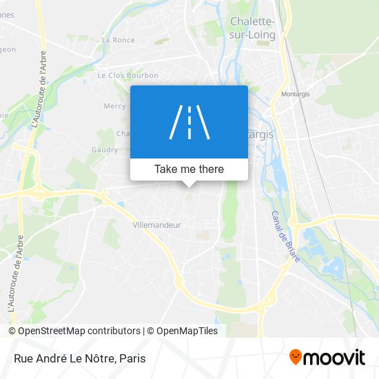 Rue André Le Nôtre map