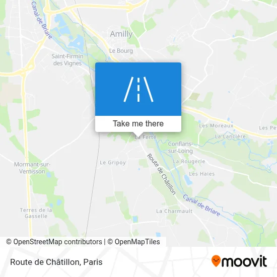 Route de Châtillon map