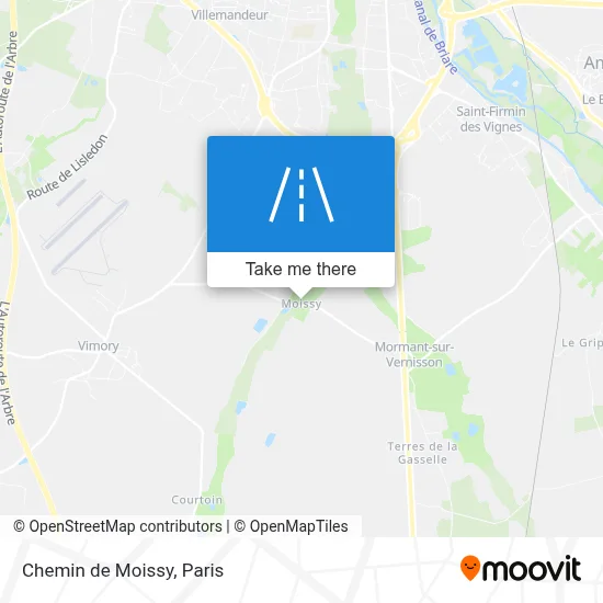 Chemin de Moissy map
