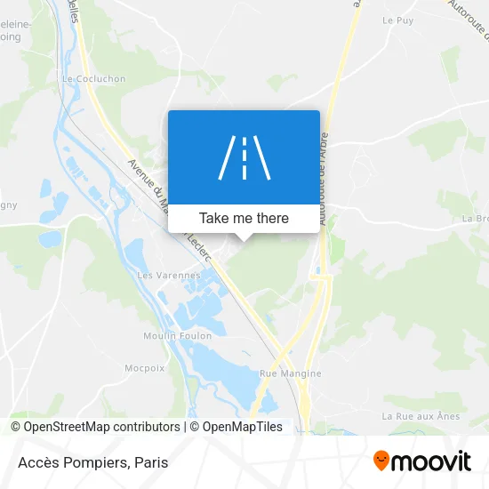 Accès Pompiers map