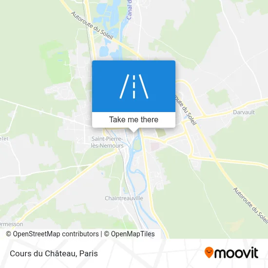 Cours du Château map