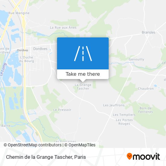 Chemin de la Grange Tascher map