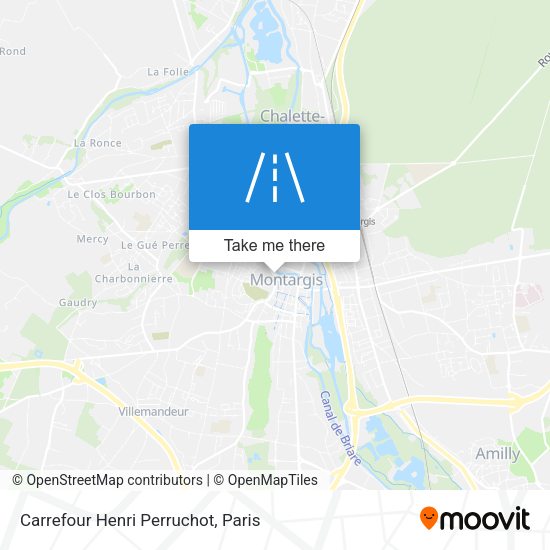 Carrefour Henri Perruchot map