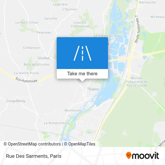 Rue Des Sarments map