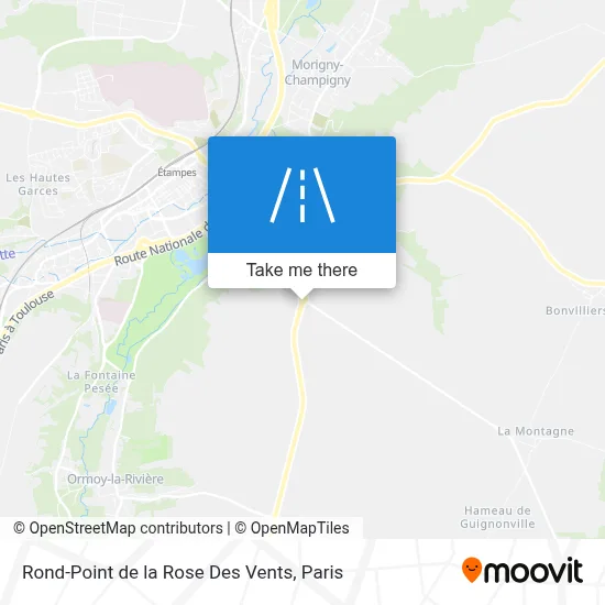 Rond-Point de la Rose Des Vents map