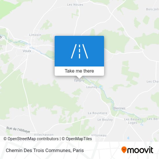 Chemin Des Trois Communes map