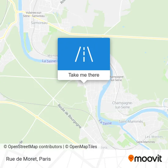 Rue de Moret map