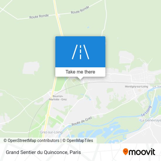Grand Sentier du Quinconce map