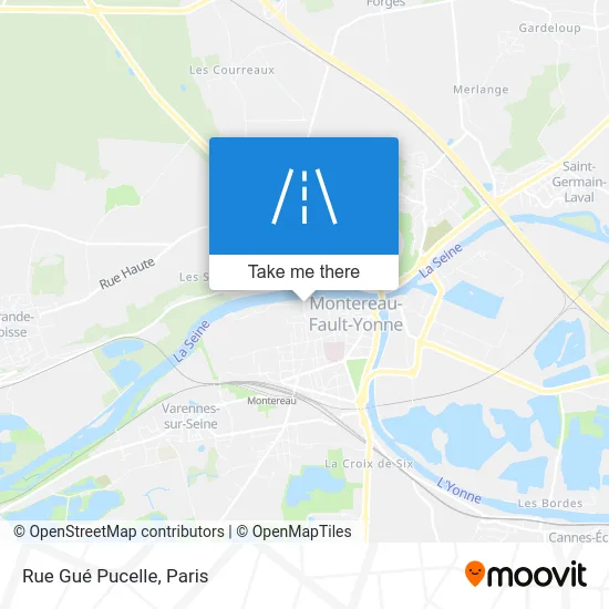 Rue Gué Pucelle map