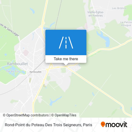 Rond-Point du Poteau Des Trois Seigneurs map