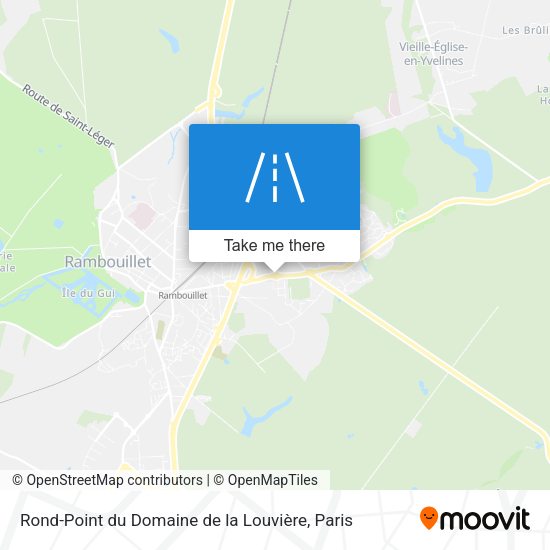 Rond-Point du Domaine de la Louvière map