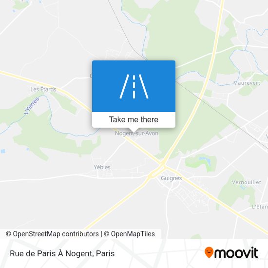 Rue de Paris À Nogent map