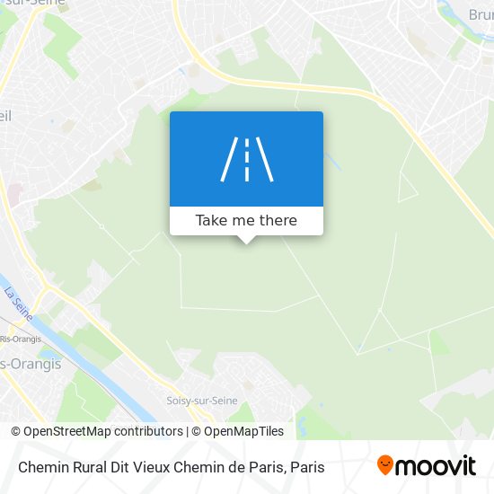 Chemin Rural Dit Vieux Chemin de Paris map
