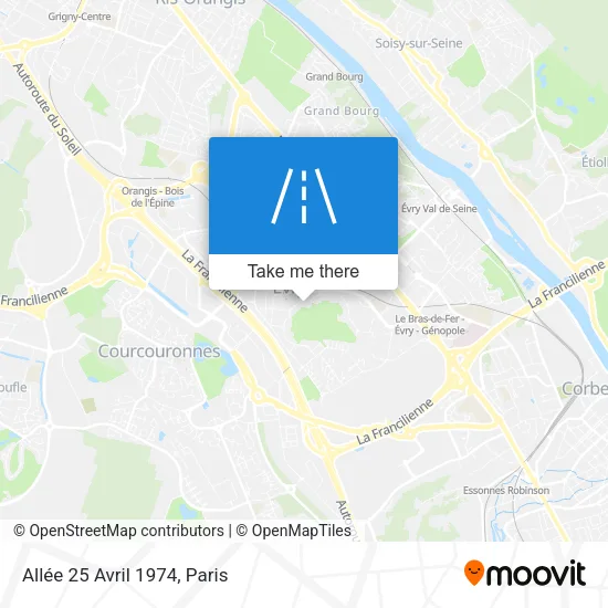 Mapa Allée 25 Avril 1974